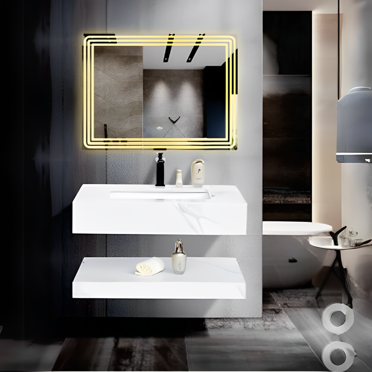 BỘ LAVABO BÀN ĐÁ CAO CẤP BĐ-56N