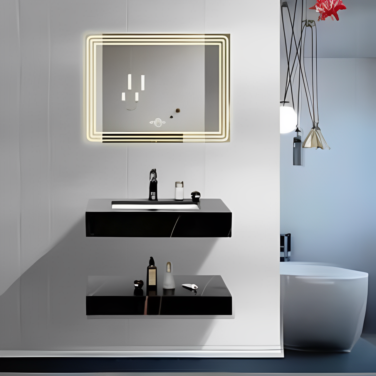 BỘ LAVABO BÀN ĐÁ CAO CẤP BĐ-58N