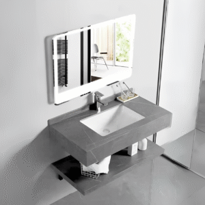 BỘ LAVABO BÀN ĐÁ CAO CẤP BĐ-57N xám