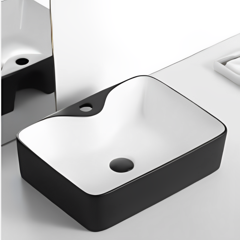LAVABO SỨ ĐEN SD-L5071 Q-SADO