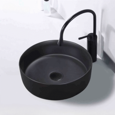 LAVABO SỨ ĐEN SD-L5068 Q-SADO - Ảnh 2