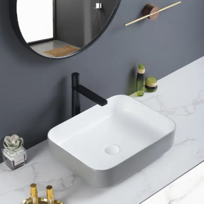 LAVABO SỨ XÁM SD-L5073 Q-SADO