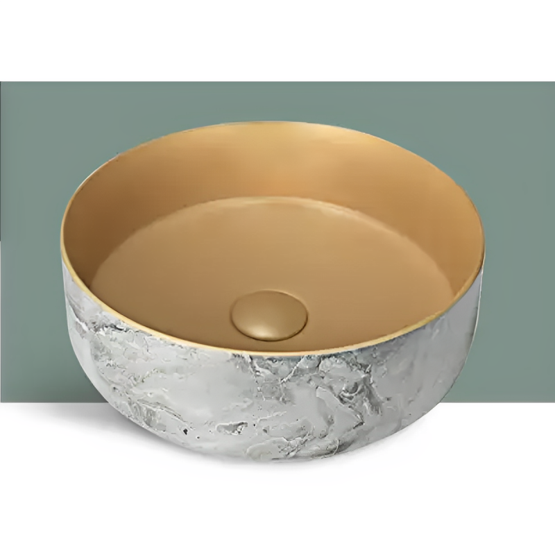 LAVABO SỨ TRẮNG XÁM TRẮNG SD-L5083 Q-SADO