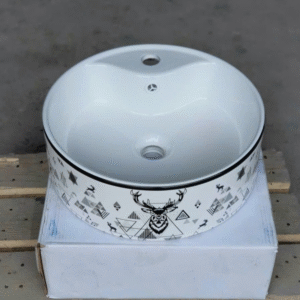 LAVABO SỨ TRẮNG TRÒN SD-L5105 Q-SADO