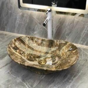 LAVABO SỨ VÂN ĐÁ SD-L041 Q-SADO