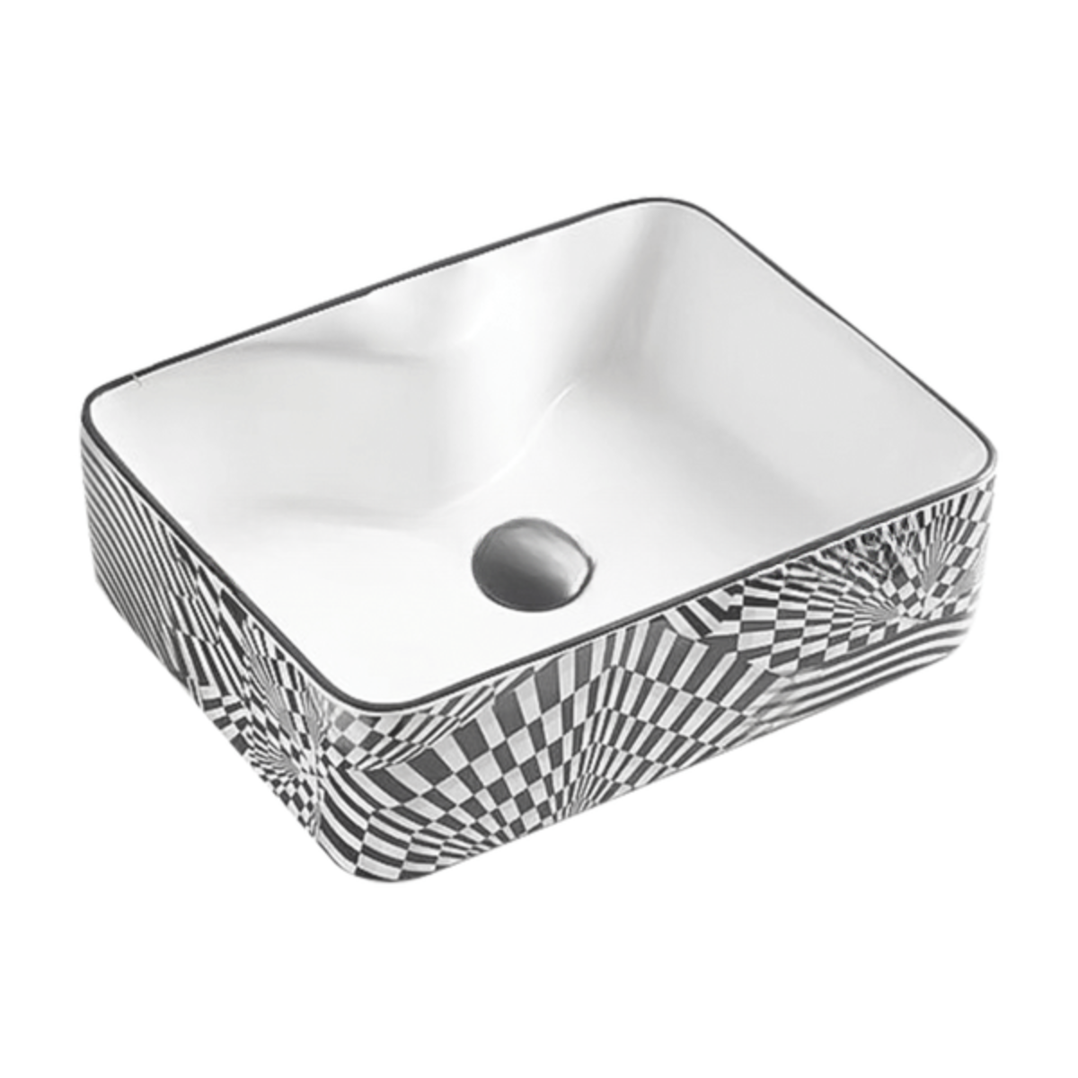 LAVABO SỨ CARO VUÔNG SD-L5117 Q-SADO