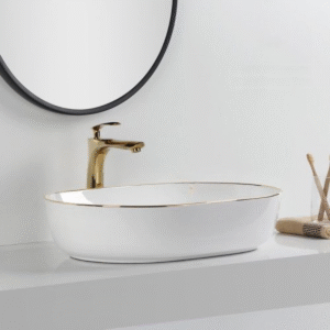 LAVABO SỨ TRẮNG SD-L5019 Q-SADO