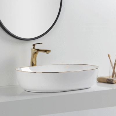LAVABO SỨ TRẮNG SD-L5019 Q-SADO