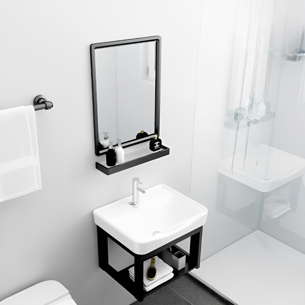 TỦ LAVABO PVC CAO CẤP CB-24 Q-SADO