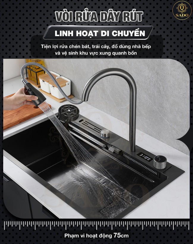 CHẬU CHÉN THÔNG MINH ĐA NĂNG 2 PHÍM