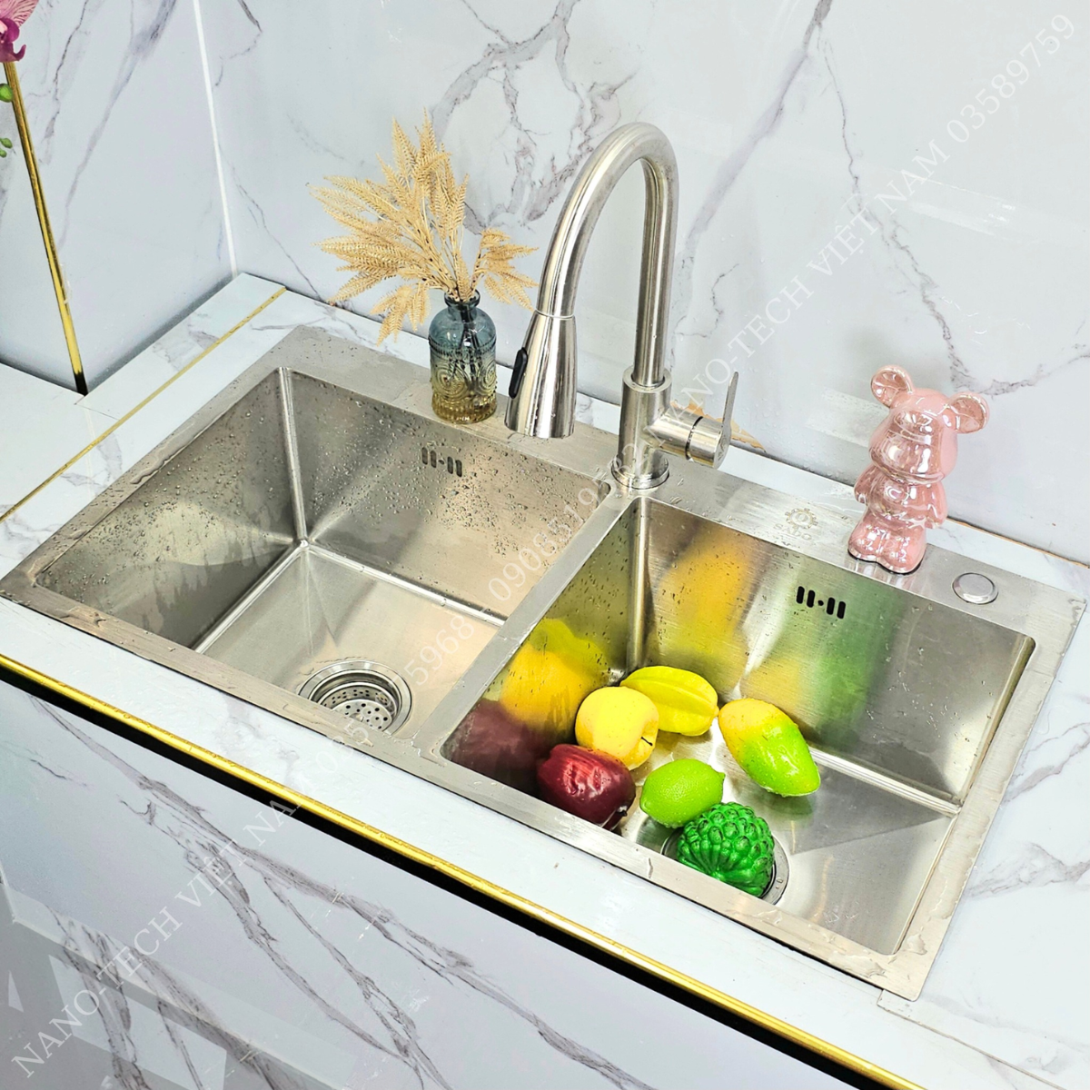 CHẬU CHÉN DẬP 1 HỘC LỚN ĐA NĂNG  SD-7545