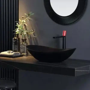 LAVABO SỨ ĐEN SD-L037 Q-SADO