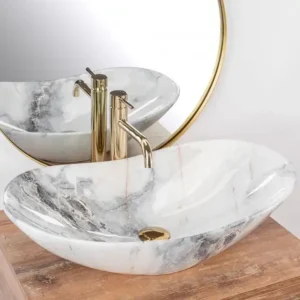 LAVABO SỨ VÂN ĐÁ SD-L038 Q-SADO