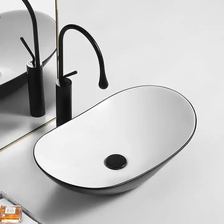 LAVABO SỨ ĐEN SD-L5077 Q-SADO