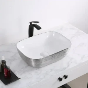 CHẬU LAVABO ĐẶT BÀN VUÔNG SD-5010 Q-SADO