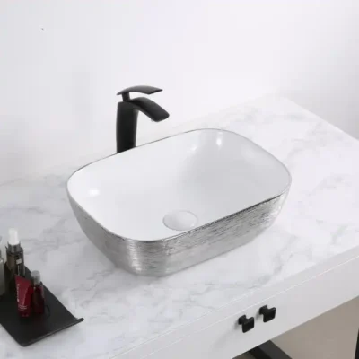 CHẬU LAVABO ĐẶT BÀN VUÔNG SD-5010 Q-SADO