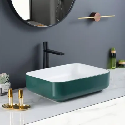 LAVABO SỨ XANH SD-L5072 Q-SADO