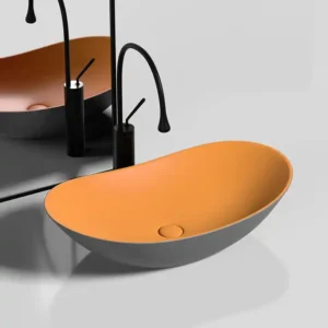 LAVABO SỨ XÁM SD-L040 Q-SADO