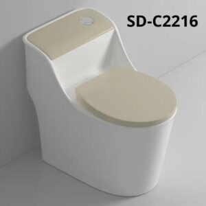 BỒN CẦU TRỨNG 1 KHỐI TRẮNG KEM Q-SADO SD-C2216