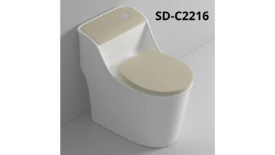 BỒN CẦU TRỨNG 1 KHỐI TRẮNG KEM Q-SADO SD-C2216