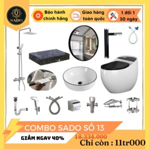Combo Trọn Bộ Thiết Bị Phòng Tắm 12 Món Tiết Kiệm Q-SADO 13