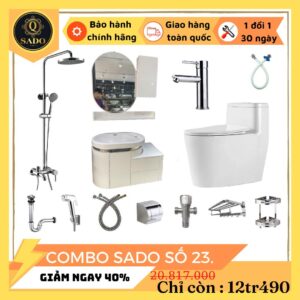 Combo Trọn Bộ Thiết Bị Phòng Tắm 12 Món Tiết Kiệm Q-SADO 23